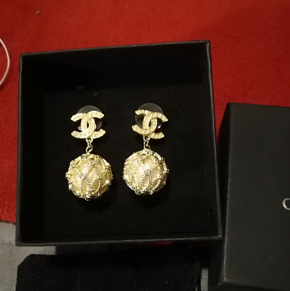 Beautiful Chanel earrings.